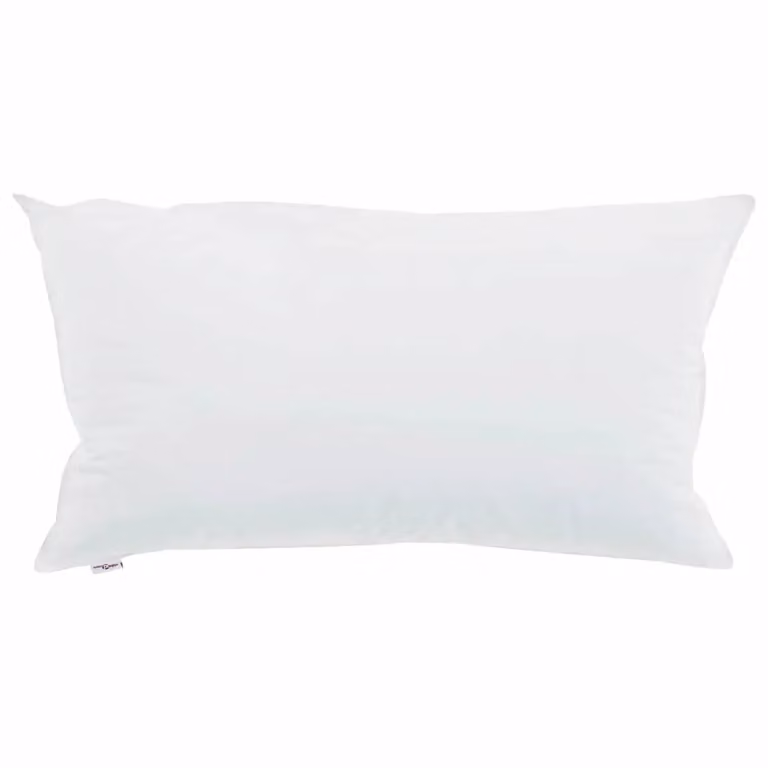 Almohada rectangular vidaXL de algodón blanca para adultos, An/P/Al: 80 x 40 cm
