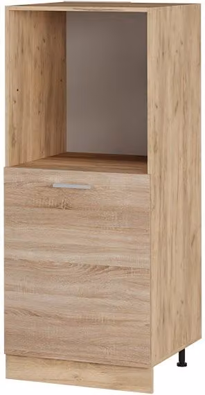 Vicco Armario para horno empotrado R-Line en color sonoma con puertas batientes, An/P/Al: 60 x 57 x 143 cm