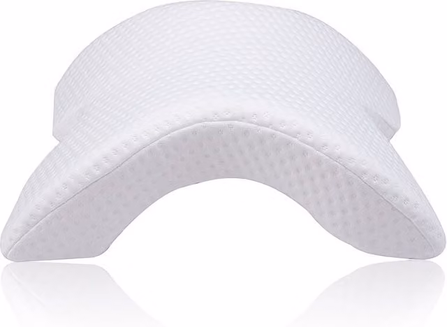 Cojín en cuña de memory foam blanco Mediawave Store para adultos