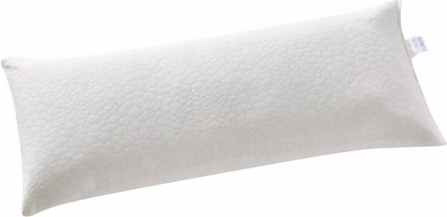 Almohada viscoelástica de copos Donegal Collections en color blanco, An/P/Al: 90 x 40 x 40 cm