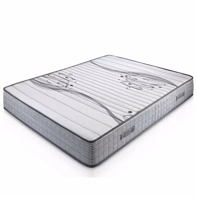 Colchón viscoelástico con gel HOMN, antibacterial y enrollable, An/P: 150 x 190 cm, Altura: 22 cm