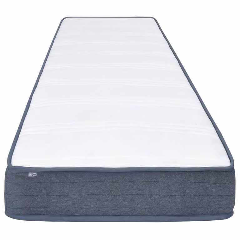 Colchón de cama box spring vidaXL con muelles ensacados, firmeza media H3, color blanco o gris, An/P/Al: 120 x 200 x 20 cm