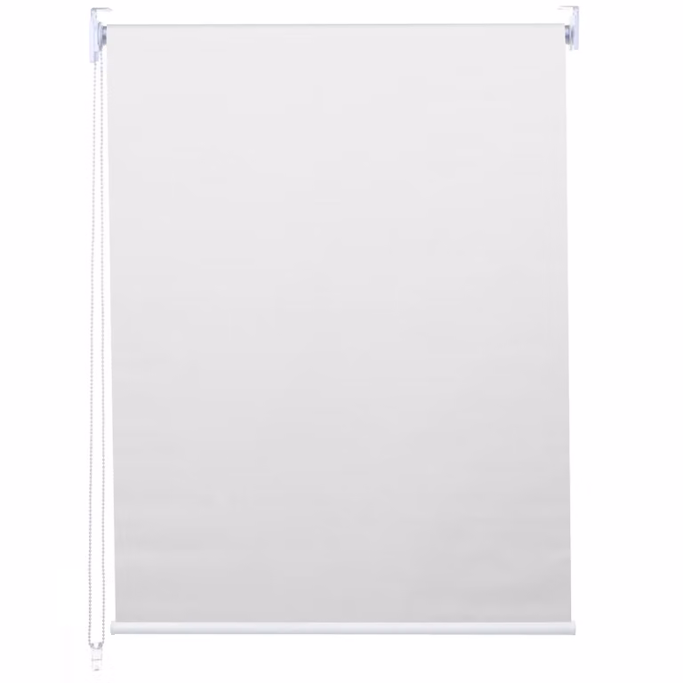 Estor enrollable Mendler opaco de poliéster, protección térmica y UV, color blanco, An/P/Al: 90 x 1 x 160 cm