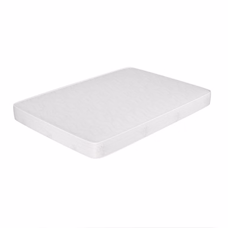 Colchón MiaSuite de espuma con gel y tejido blanco, An/P: 140 x 195 cm, Altura: 10 cm