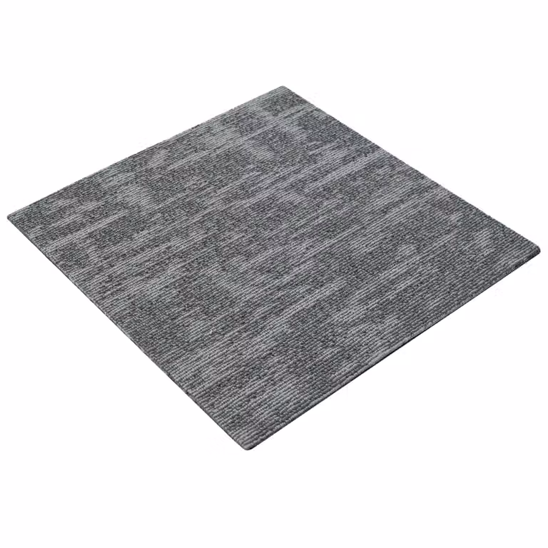 Set de 36 azulejos de alfombra modernos vidaXL en color gris, fabricados en polipropileno con pelo en bucle, An/An/Al: 50 x 50 x 0,9 cm