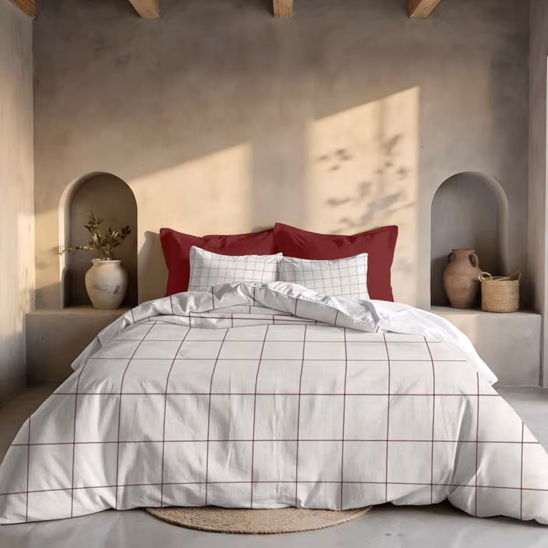 Funda nórdica de Navidad Muare Home multicolor en poliéster, An/P/Al: 140 x 200 cm