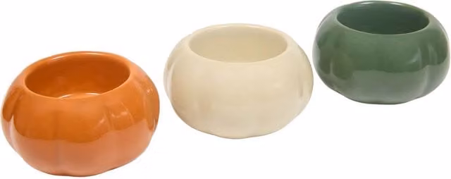 Portavelas Lisière de Atmosphera en cerámica multicolor para tealight, Altura: 7 cm