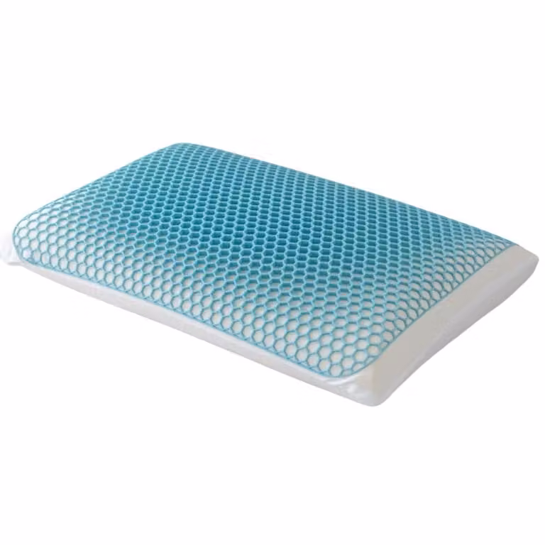 Almohada viscoelástica Reca Bedding blanca con funda extraíble, transpirable y antibacteriana, An/An: 40 x 70 cm