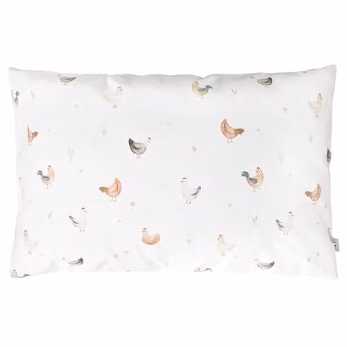 Funda de almohada reversible Sevira Kids de algodón mako satén para niños, An/P: 63 x 63 cm