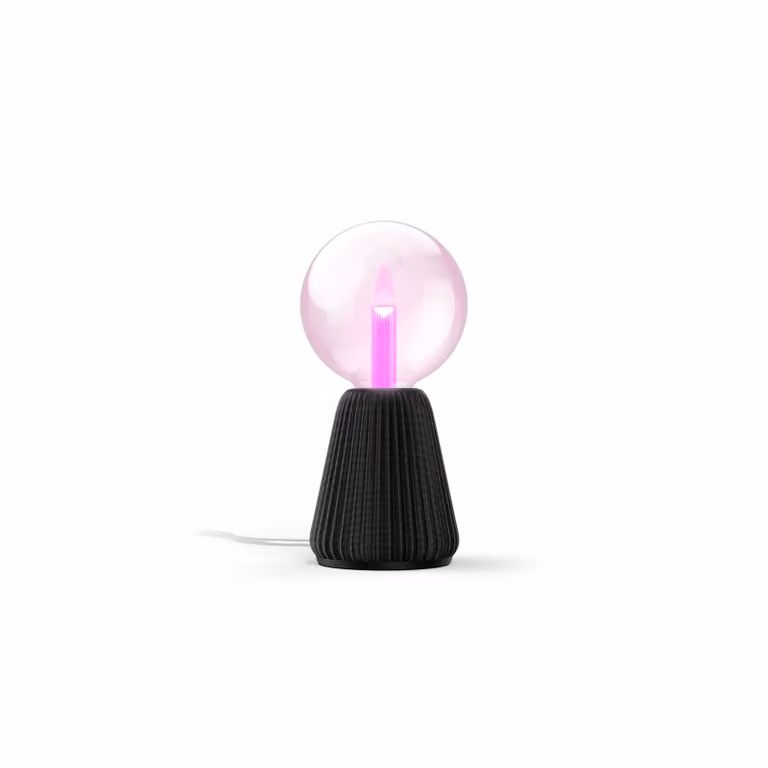 Pack de Philips Hue con bombilla Lightguide Globo y base de lámpara de diseño en color negro y multicolor