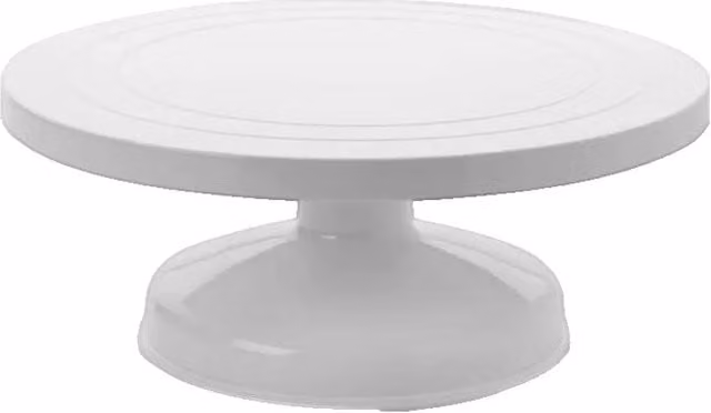 Base giratoria alta para tartas Ibili de color blanco, diámetro: 31 cm
