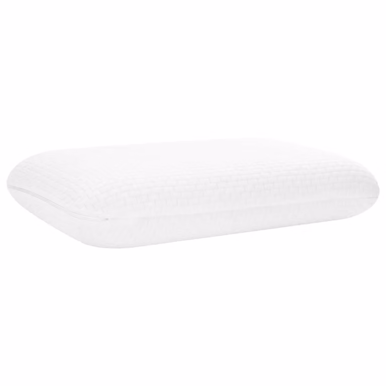 Almohada de espuma viscoelástica vidaXL blanca con efecto cooling para adultos, An/P/Al: 74 x 39 x 13 cm