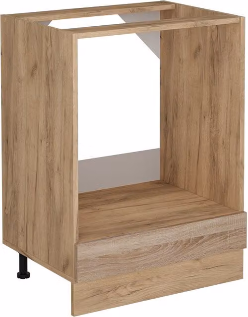 Vicco Armario para horno empotrado R-Line en color marrón y gris, An/P/Al: 60 x 46 x 81,6 cm