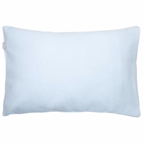Funda de almohada Sevira Kids para niños de algodón reversible azul, transpirable y con diseño de animales, An/P/Al: 50 x 70 cm