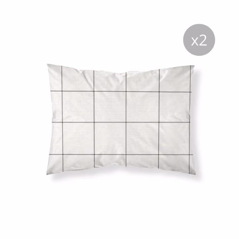 Pack de 2 fundas de almohada Muare Home multicolor con diseño de cuadros, 100% poliéster, An/P/Al: 50 x 80 cm