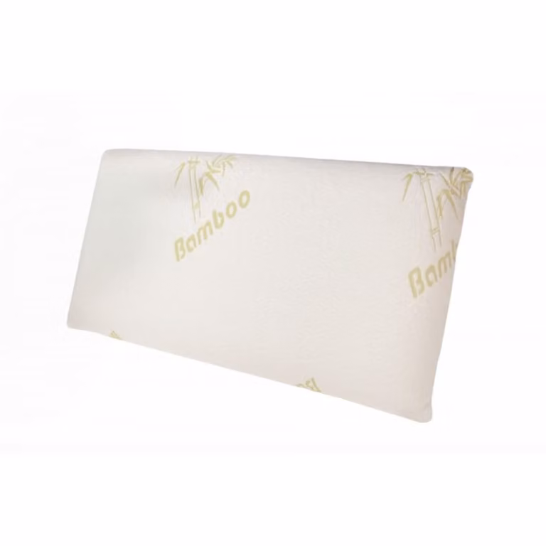 Almohada viscoelástica de fibra de bambú Reca Bedding con funda desenfundable, transpirable y antibacterial, An/P/Al: 70 x 40 cm