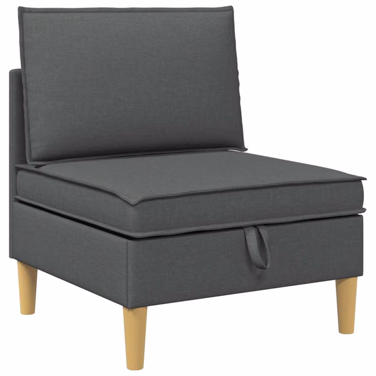 Sofá moderno con almacenamiento de tela vidaXL en gris y marrón