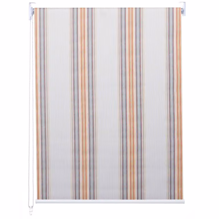 Estor enrollable Mendler HWC-D52 de poliéster con efecto blackout y aislamiento térmico, An/P/Al: 90 x 230 cm, colores gris, marrón y naranja