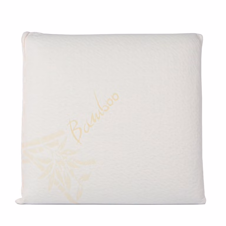 Almohada de espuma viscoelástica Bellecour blanca, suave y transpirable con certificación Oeko-Tex Standard 100