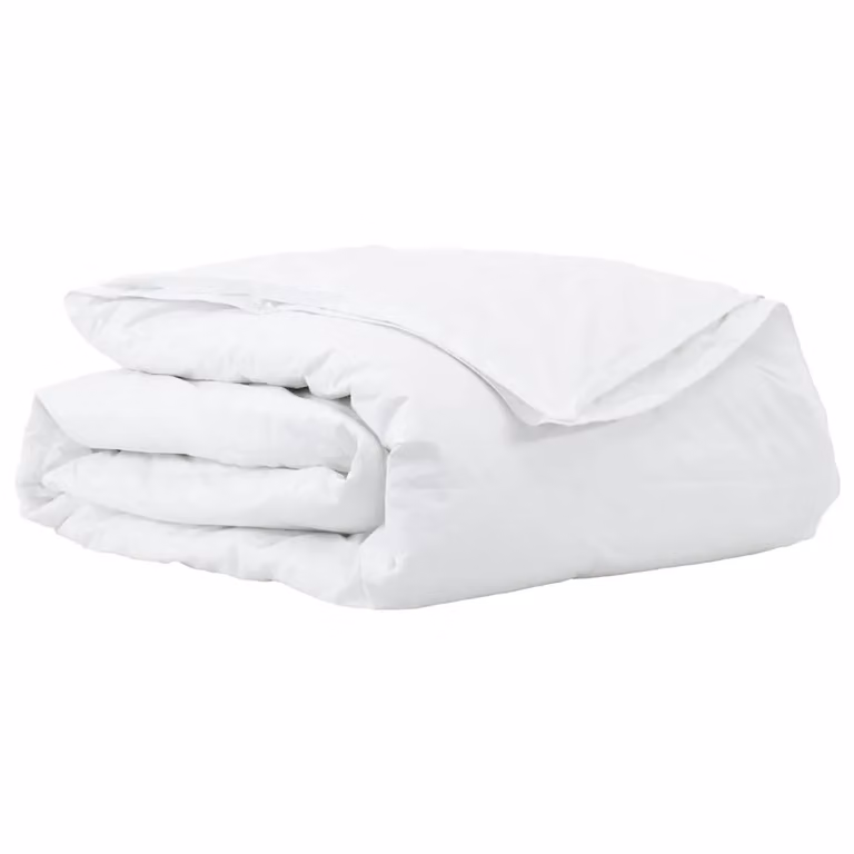 Edredón 2 en 1 vidaXL de plumas y plumón blanco para adultos, An/P/Al: 240 x 220 cm