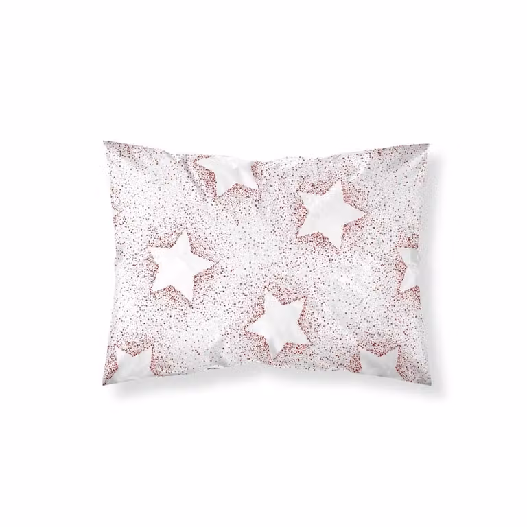 Funda de almohada Muare Home multicolor con diseño de estrellas para adultos, 65 x 65 cm