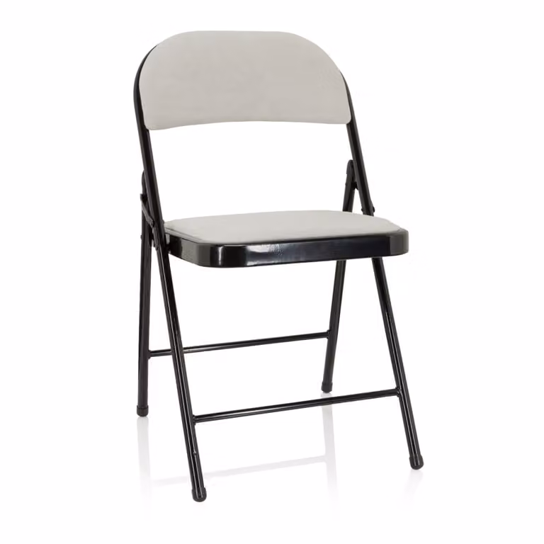 Silla de comedor moderna hjh OFFICE en tela blanca y acabado mate