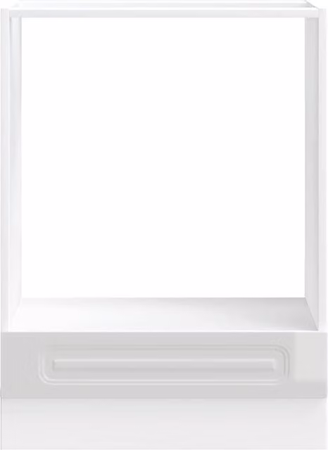 Mueble de horno SYFAX en blanco brillante de madera MDF An/P/Al: 60 x 46 x 81,5 cm
