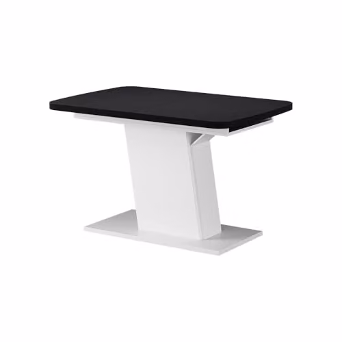 Mesa de comedor extensible Vicco Fenaro en negro y blanco con diseño moderno y rectangular