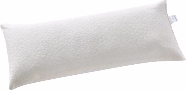 Almohada viscoelástica de copos Donegal Collections en color blanco, An/P/Al: 150 x 40 x 40 cm
