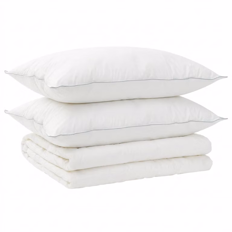 Juego de edredón y almohada de 3 piezas vidaXL color blanco para verano, 200x200 cm, 200 GSM