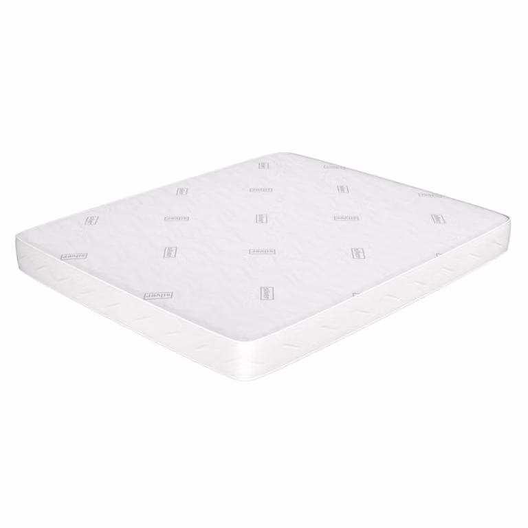Colchón Waterfoam MiaSuite con funda desenfundable y tecnología antibacterial en color plata y blanco, An/P: 180 x 200 cm, Altura: 16 cm