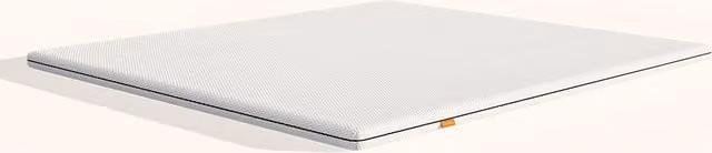 Sobrecolchón reversible Emma de espuma transpirable en color blanco, An/P: 160 x 200 cm