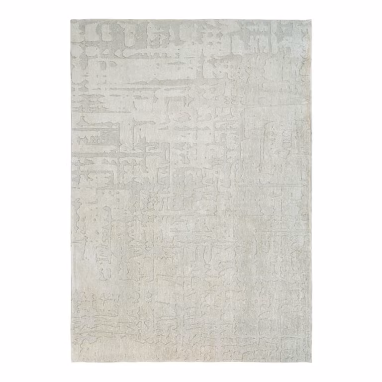 Alfombra lavable Louis de Poortere Baobab de diseño abstracto en color beige para interior y exterior, An: 80 cm, Al: 150 cm