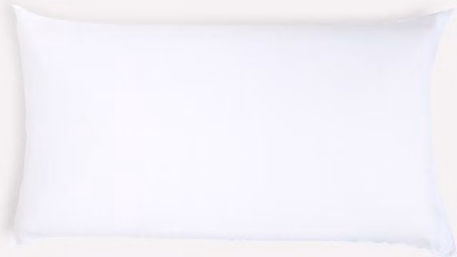 Almohada viscoelástica Amazon Basics con regulación térmica y funda de microfibra blanca, An/P/Al: 40 x 40 x 1 cm