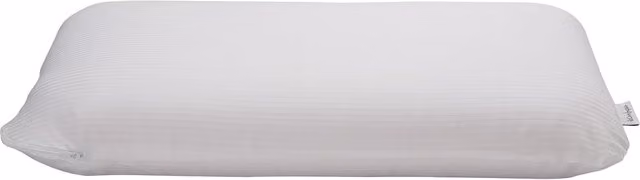 Almohada de látex El Corte Inglés, transpirable y antibacterial, color blanco, An/P/Al: 90 x 40 x 4 cm