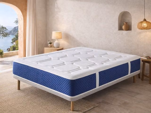 Colchón de muelles ensacados Sonho Zion Spring Latex blanco An/P/Al: 105 x 180 x 30 cm