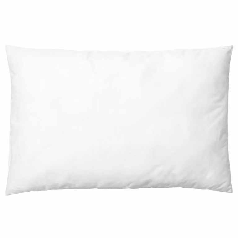 Almohada suave de microfibra y algodón Sevira Kids en color blanco, An/P: 50 x 70 cm