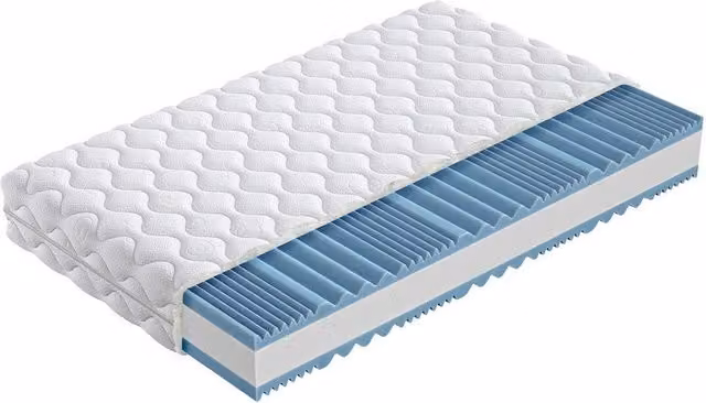 Colchón Comfidream Flexi Gel de Espuma de Poliuretano con 7 Zonas Anatómicas, Dos Caras y Funda Extraíble, Blanco, An: 120 cm, P: 200 cm, Al: 17 cm