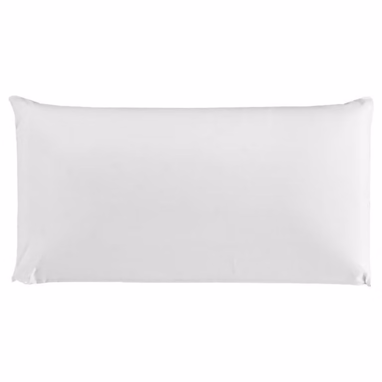 Almohada de viscoelástica Aznar con tacto suave, microperforada y funda extraíble, color blanco, An: 105 cm