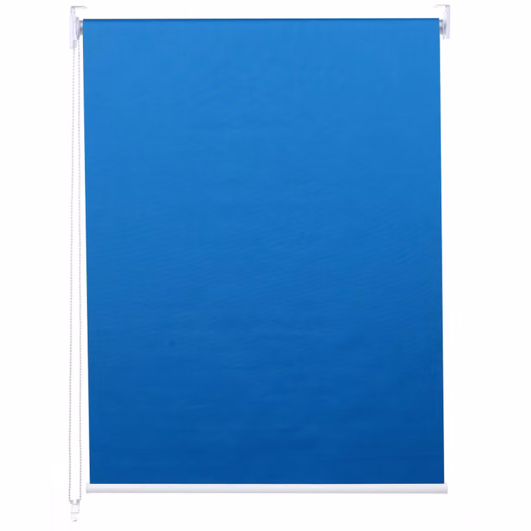 Estor enrollable Mendler HWC-D52 opaco y térmico para protección solar, color azul, An x Al: 50 x 160 cm