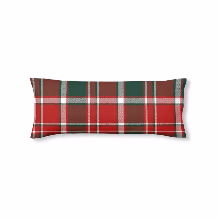 Funda de almohada Muare Home multicolor con diseño de cuadros de Navidad, 100% poliéster, An/P/Al: 45 x 110 cm