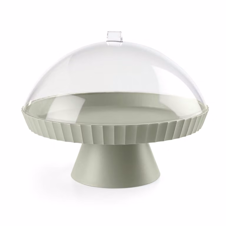 Pedestal con campana y clavijero BlimPlus de polipropileno verde y transparente para adultos