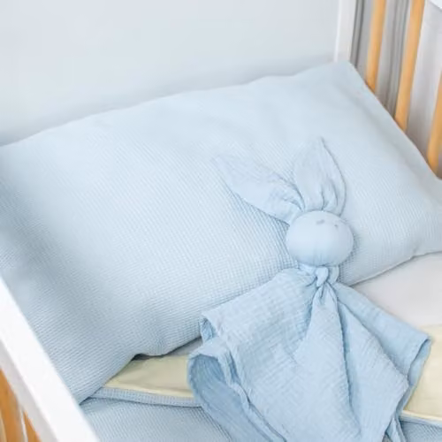 Funda de almohada Sevira Kids para niños de algodón reversible azul An/P/Al: 50 x 70 cm