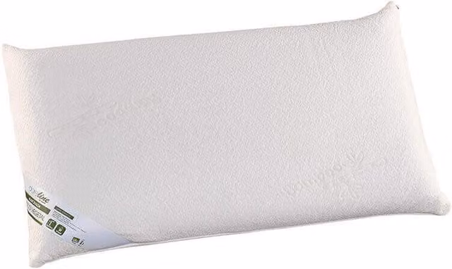 Almohada de Viscoelástica Colchones Aznar con Tejido de Bambú, Suave y Transpirable, Color Blanco, 38 x 38 cm