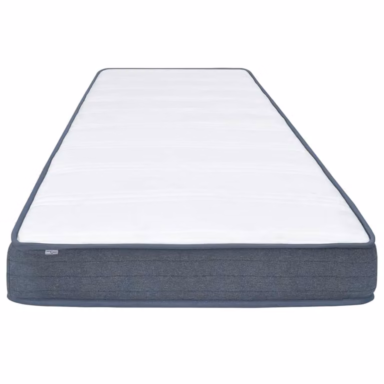Colchón de cama box spring vidaXL con muelles ensacados, firmeza media H3, disponible en blanco o gris, An/P/Al: 140 x 200 x 20 cm