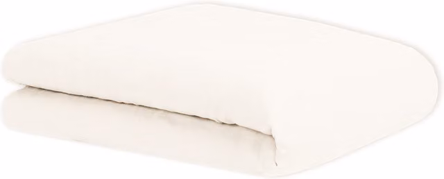 Funda nórdica infantil Nobodinoz de lino francés y algodón orgánico en color blanco con diseño de cuadros