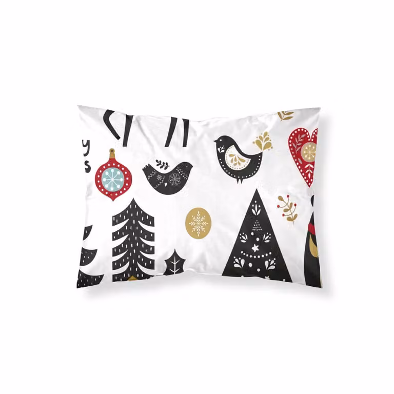 Funda de almohada Muare Home multicolor con diseño navideño de 100% poliéster, An/P/Al: 45 x 125 cm