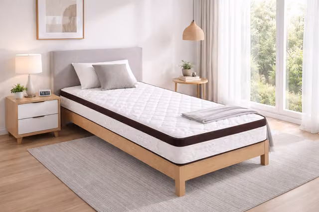 Lote de 2 Colchones de Memoria de Forma Provence Literie Muy Firmes con 7 Zonas de Confort y 2 Protectores Impermeables Blancos An/P/Al: 90 x 200 x 23,5 cm