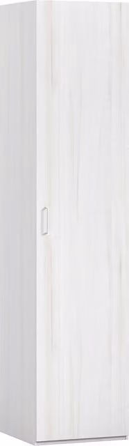 Armario Noel de El Corte Inglés con una puerta batiente en color blanco o beige y acabado mate