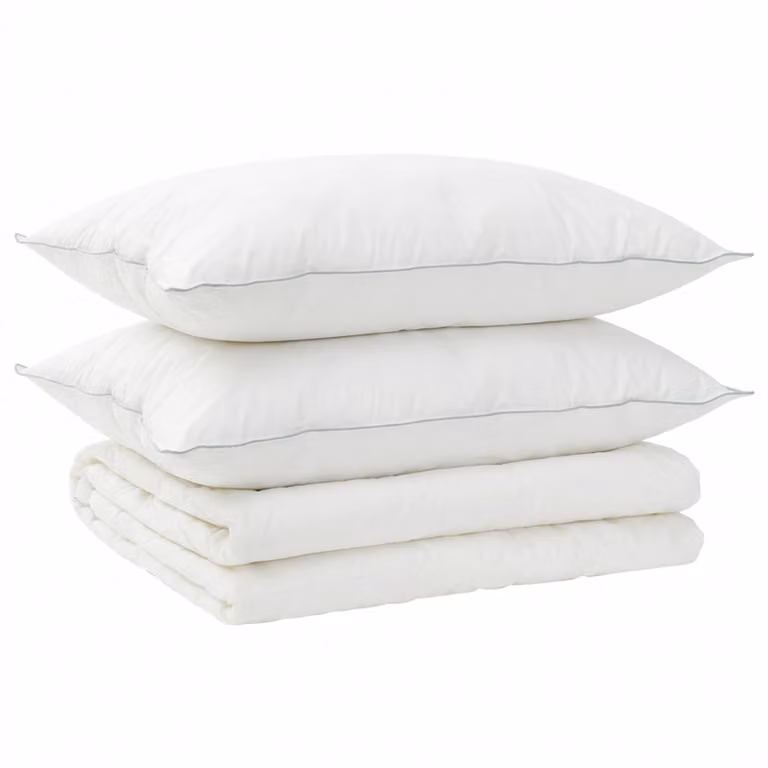 Juego de edredón y almohada vidaXL de 3 piezas para verano, color blanco, 155 x 220 cm, 200 GSM